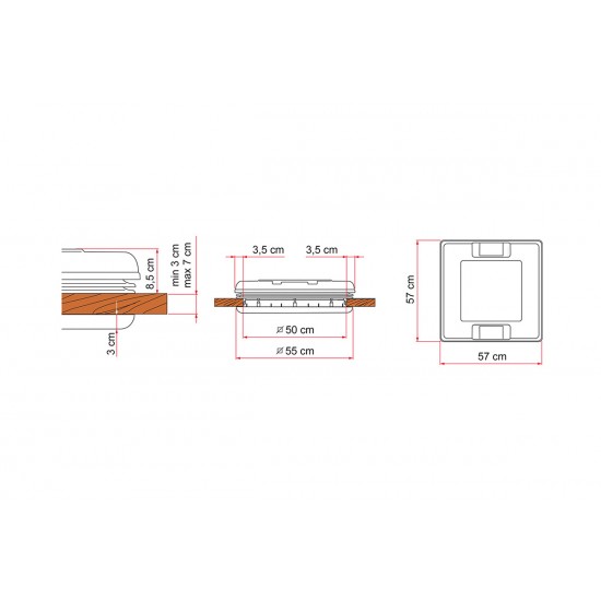 OBLO' VENT 50 X 50 WHITE CON OSCURANTE E ZANZARIERA - FIAMMA