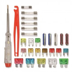 KIT EMERGENZA FUSIBILI ASSORTITI 28 PEZZI - CORA