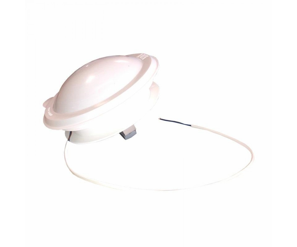 Oblò Sfiatatoio Plikc Per Camper | Ghiera Alta 60mm, Con Griglia Anti-Insetti, Made In Italy