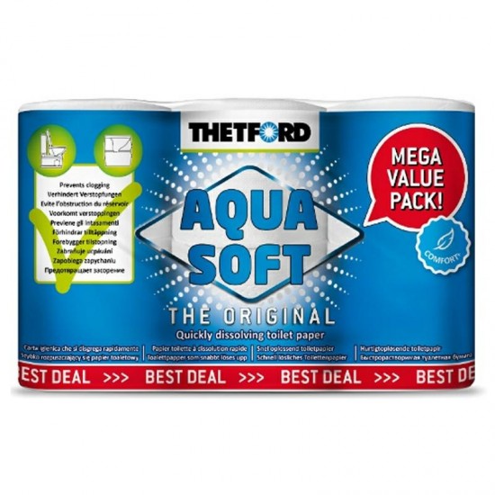 CARTA IGIENICA 6 ROTOLI AQUA SOFT - THETFORD