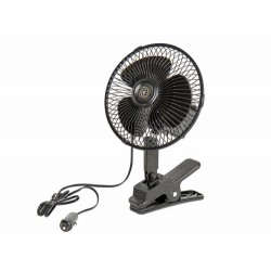 VENTILATORE 12V OSCILLANTE CON SUPPORTO A MORSETTO - CAMP4