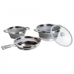 SET PENTOLE PIEGHEVOLI VOLCANO PASTA AL VOLO - BRUNNER