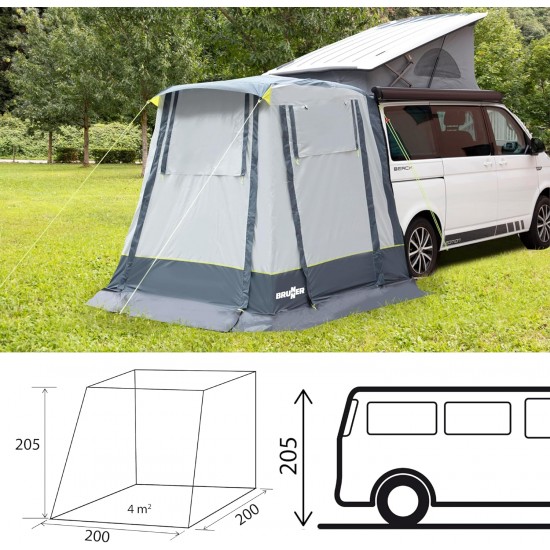 Tenda posteriore Minivan Brunner Comet per VW T5/T6 e Ford Transit Custom