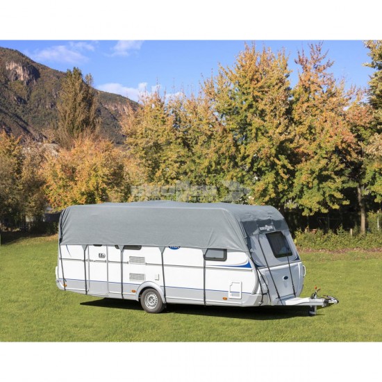 Top Cover Brunner Copertura per Caravan e Roulotte 450–500 × 390 cm in TNT a 4 Strati
