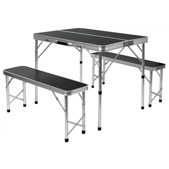 Set tavolo pieghevole con 2 panche “Picknick” - Soluzione compatta per campeggio