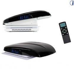 Oblò Ventilato Plus Fan Nero 40 x 40 con Oscurante integrato, Led e Telecomando