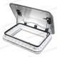 Oblò ExtraVent 70 Camper 50x70 con LED, Oscurante e Zanzariera Plissettati