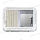 Oblò ExtraVent 70 Camper 50x70 con LED, Oscurante e Zanzariera Plissettati
