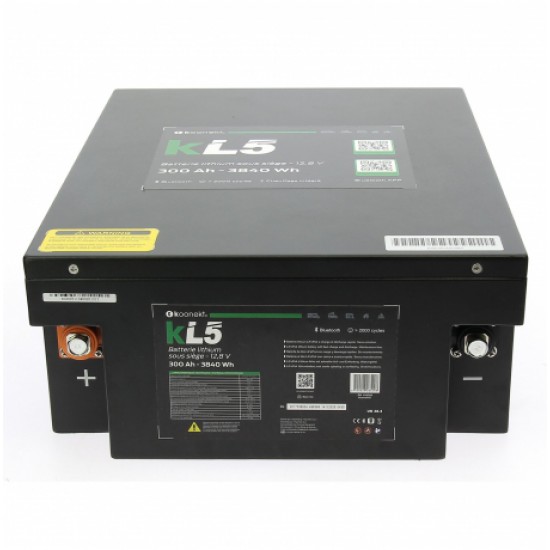 Batteria al Litio KL5 LIFEPO4 300Ah Bluetooth Sotto Sedile Riscaldata