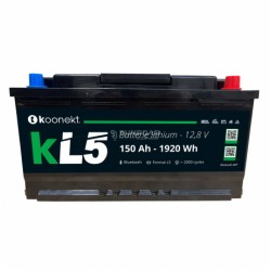 Batteria al Litio KL5 Eza LiFePO4 150Ah - Compatta e Leggera