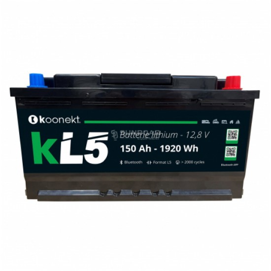 Batteria al Litio KL5 Eza LiFePO4 150Ah - Compatta e Leggera