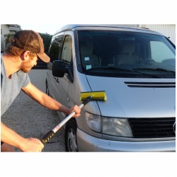 Raschietto Spazzola Lavavetri Estendibile 1,70 m Camper