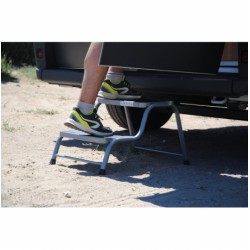 Gradino Doppio in Acciaio per Camper e Roulotte