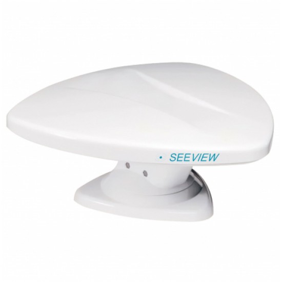 Antenna TV Omnidirezionale 360° Seeview Dvb-T HD DAB con Amplificatore 12/24V