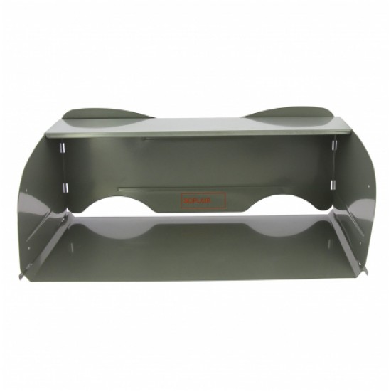 Paravento con Base e Ripiano per Fornello e Barbecue