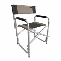 Sedia Regista Havana Beige / Grigio in Alluminio Pieghevole