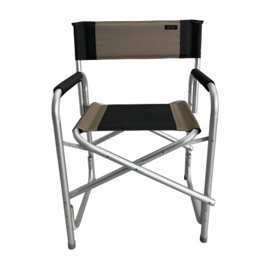 Sedia Regista Havana Beige / Grigio in Alluminio Pieghevole