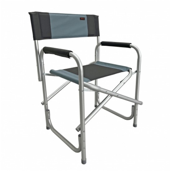 Sedia Regista Havana Blu chiaro / Grigio in Alluminio Pieghevole