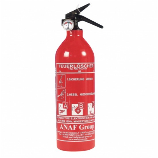 Estintore 1 Kg con Manometro per Camper e Roulotte
