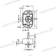 PUSH LOCK BILATERALE MARRONE - GES