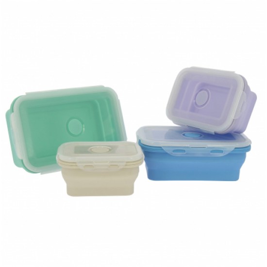 Contenitori Alimenti / Tupperware Pieghevoli Silicone pezzi 4