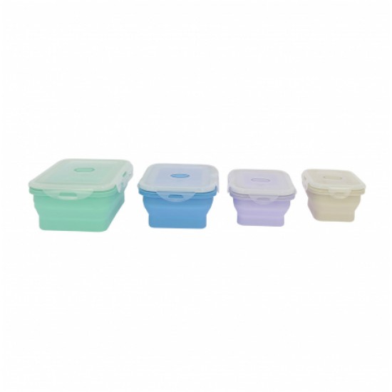 Contenitori Alimenti / Tupperware Pieghevoli Silicone pezzi 4