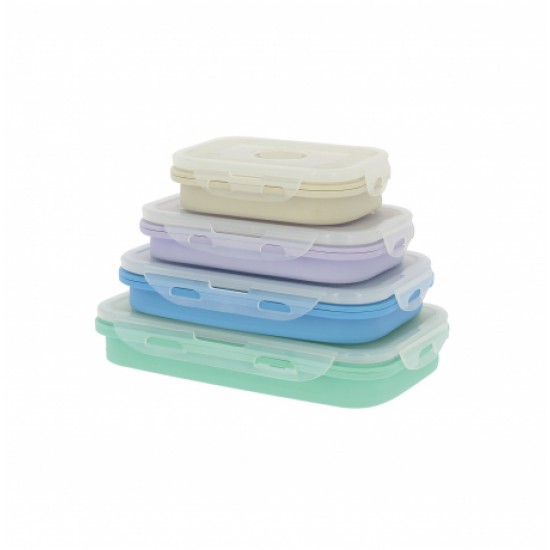 Contenitori Alimenti / Tupperware Pieghevoli Silicone pezzi 4