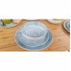 Set Stoviglie Melamina 12 Pezzi Celeste