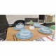 Set Stoviglie Melamina 12 Pezzi Celeste