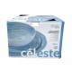 Set Stoviglie Melamina 12 Pezzi Celeste