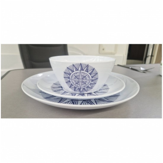 Set Stoviglie 12 Pezzi in Melamina Cardinal