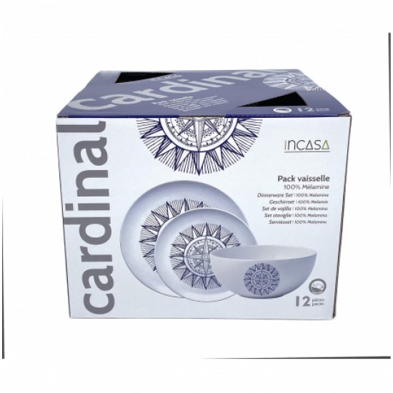 Set Stoviglie 12 Pezzi in Melamina Cardinal