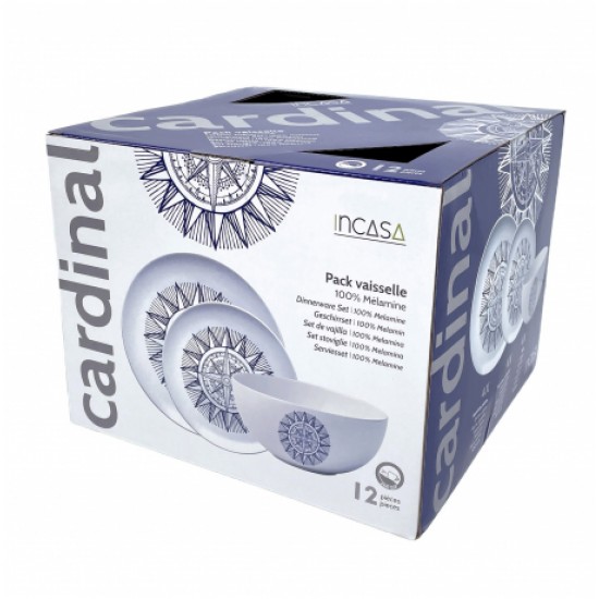 Set Stoviglie 12 Pezzi in Melamina Cardinal