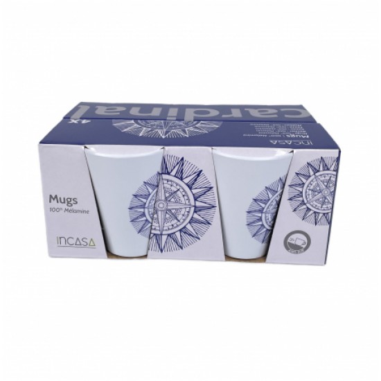 Set Tazze 4 Pezzi in Melamina Cardinal