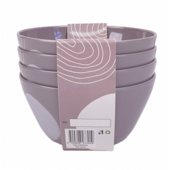 Set Ciotole 4 Pezzi in Melamina Harmony