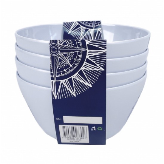 Set Ciotole 4 Pezzi in Melamina Cardinal