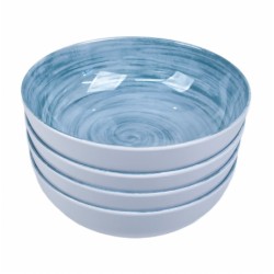 Set Ciotole 4 Pezzi in Melamina Céleste Camper e Campeggio