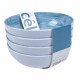 Set Ciotole 4 Pezzi in Melamina Céleste Camper e Campeggio