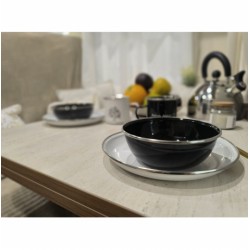 Set Ciotole Acciaio Smaltato 2 Pezzi 14,5 cm