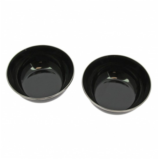 Set Ciotole Acciaio Smaltato 2 Pezzi 14,5 cm