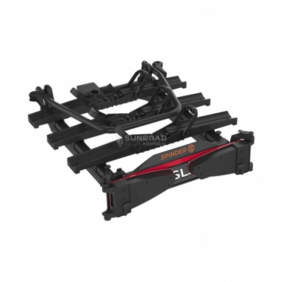 Portabici per Gancio Traino Spinder SL3 Scorrevole - 3 Bici (Espandibile a 4) con Bloccaggio a Chiave