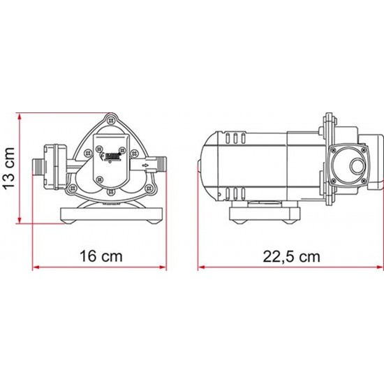 POMPA ACQUA 12 V 7 LT/MIN - SHURFLO