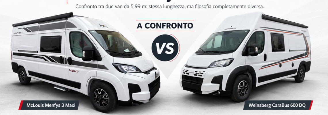 Weinsberg Carabus 600 DQ e Mclouis Menfys 3 maxi a confronto