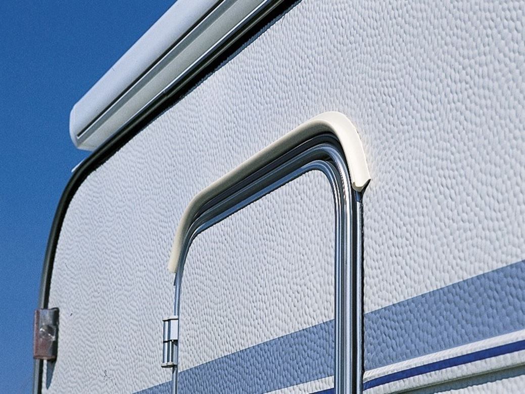 Fiamma Mini Grondaia Drip Stop, in cloruro di polivinile, 75 cm, 0,2 kg (Bianco