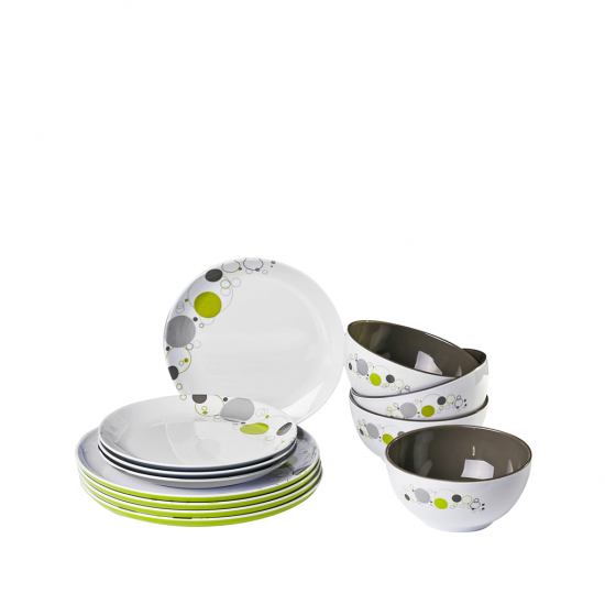  SET DI PIATTI 12 PZ MIDDAY SPACE - BRUNNER
