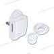 KIT PUSH-LOCK BIANCO CON PULSANTE E ROSETTA