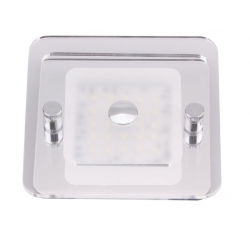 PLAFONIERA QUADRATA SINGOLA A LED LUCE FREDDA CON TOUCH SWITCH