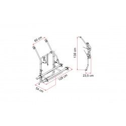 PORTABICI CARRY BIKE VW T4 - FIAMMA