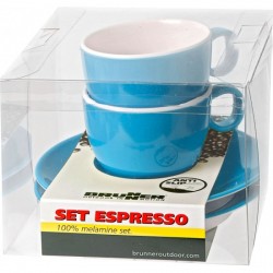 SET TAZZINE PER ESPRESSO AZZURRE - BRUNNER