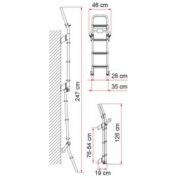 SCALETTA DA ESTERNO DELUXE 8 FIAMMA